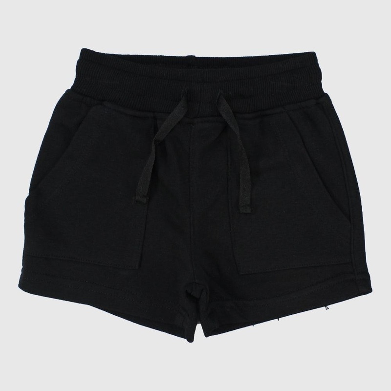 Unisex Black Comfy Shorts|2-3Y|4-5Y|6-7Y|8-9Y|10-11Y|12-13Y