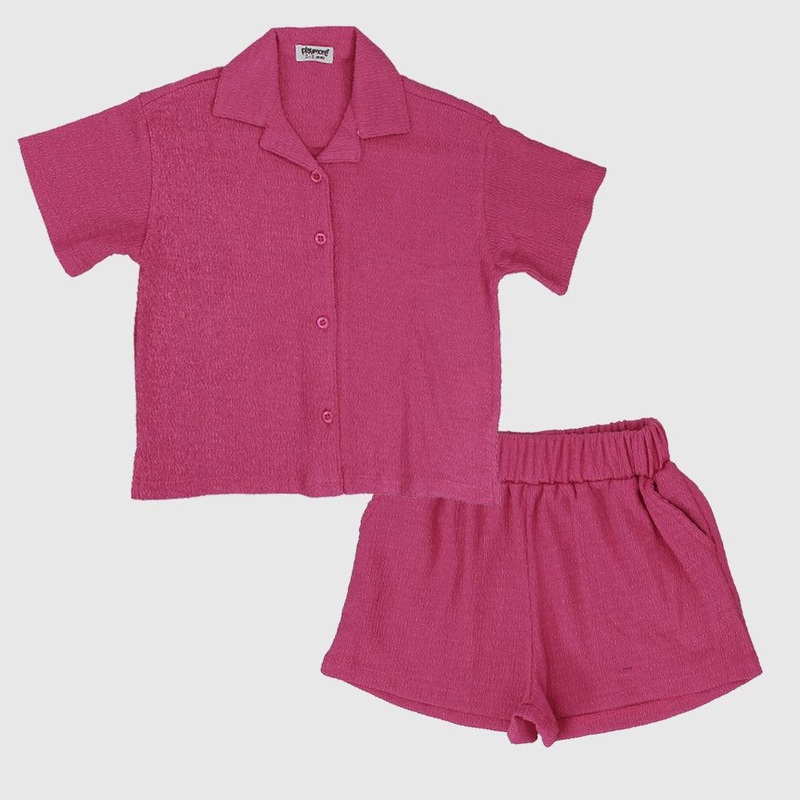 Unisex Fuchsia Outfit Set|2-3Y|4-5Y|6-7Y|8-9Y|10-11Y|12-13Y