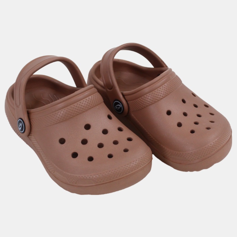Unisex Kids Rubber CRO  Beige|Beige|22-23|24-25|26-27|28-29