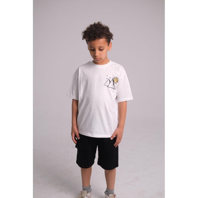 Unisex Pyramids Short-Sleeved T-Shirt  White