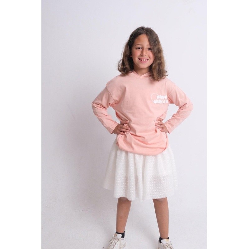 White Dotted Ruffled Skirt|2-3Y|4-5Y|6-7Y|8-9Y|10-11Y|12-13Y