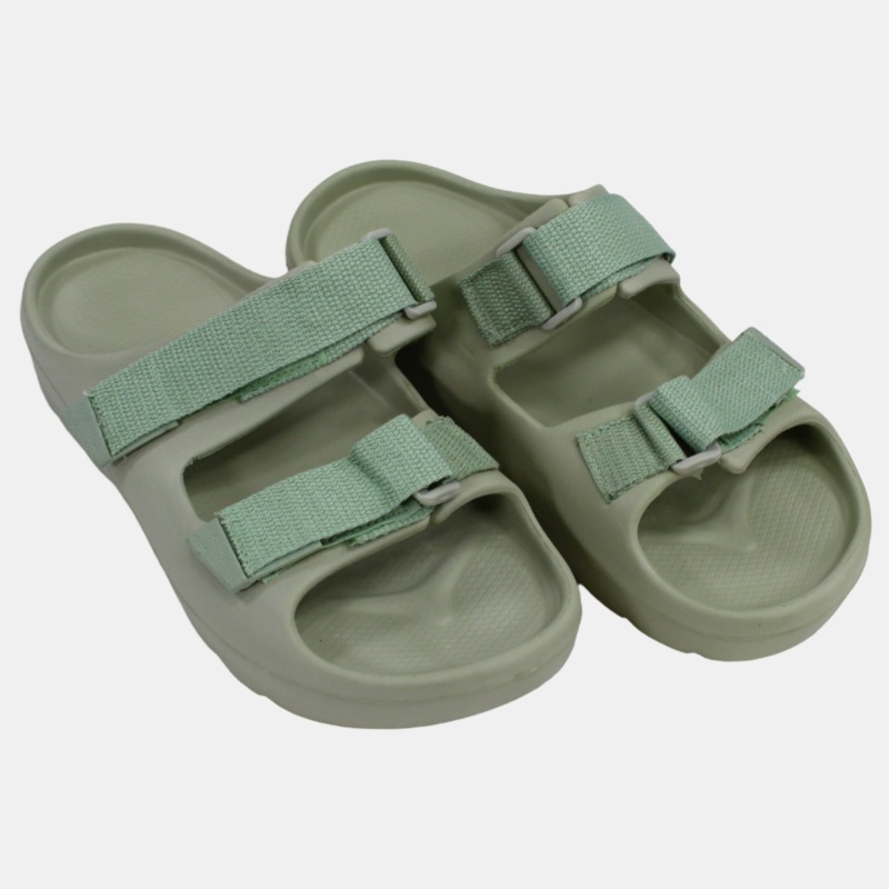 Women's Rubber Slippers  Grey & Lemon Scotch Design