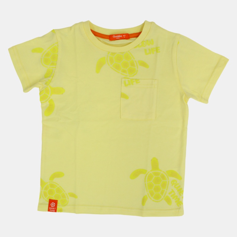 Boys Cotton T-Shirt|Babyblue|Yellow|4-5Y|5-6Y|6-7Y|7-8Y|9-10Y|11-12Y|13-14Y
