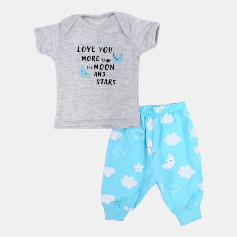 Sleepy Moon Baby Girls Pajama Set