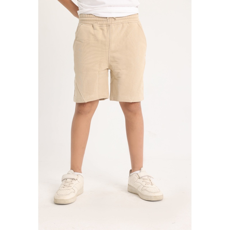 Unisex Beige Cotton Shorts|Beige|4-5Y|6-7Y|8-9Y|10Y11Y|12-13Y
