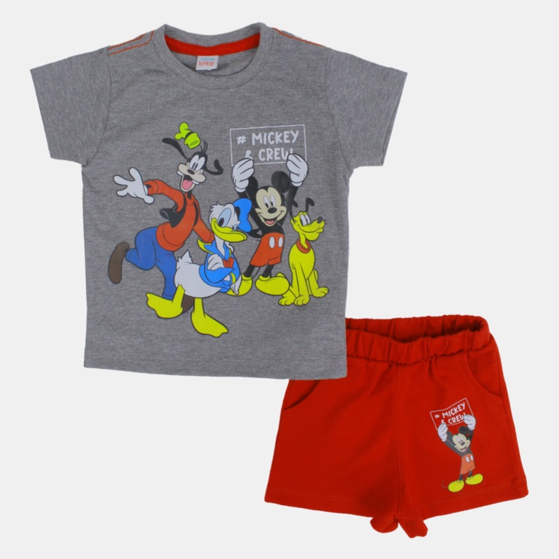 Baby Boys Cotton Pajama Set  Mickey Mouse Crew
