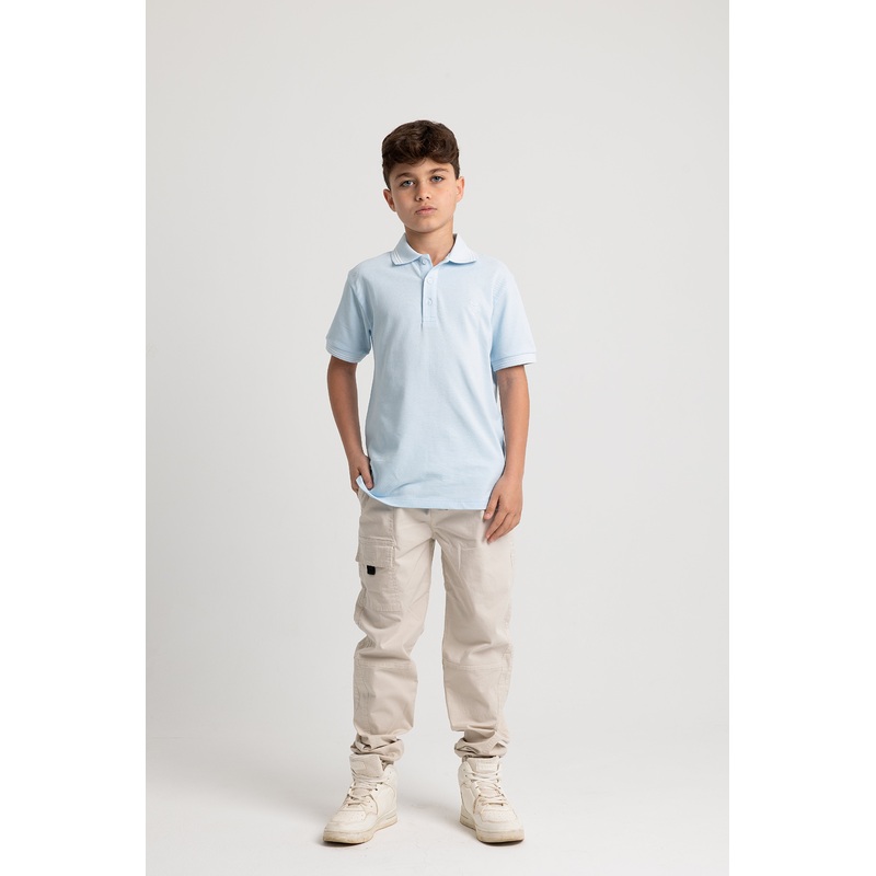 Boys Cotton Plain Polo Shirt|Green|Salmon|Babyblue|4-5Y|5-6Y|6-7Y|8-9Y|10-11Y|12-13Y|14-15Y