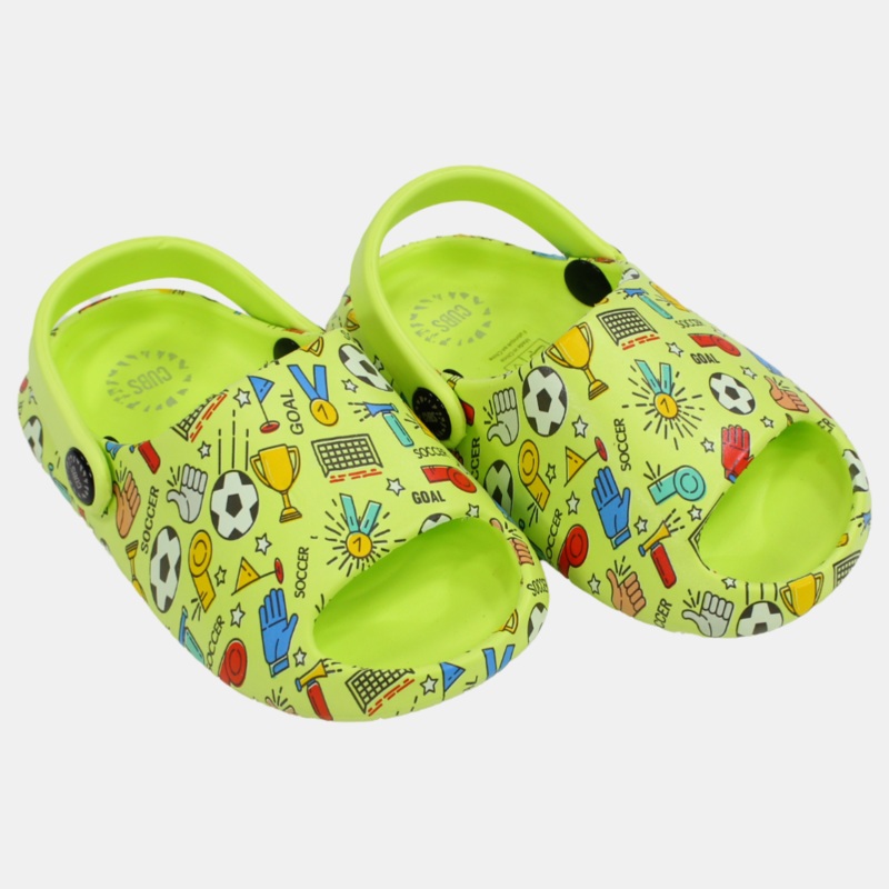 Boys Rubber Sandals  Green|Green|24-25|26-27|28-29|30-31|32-33|34-35