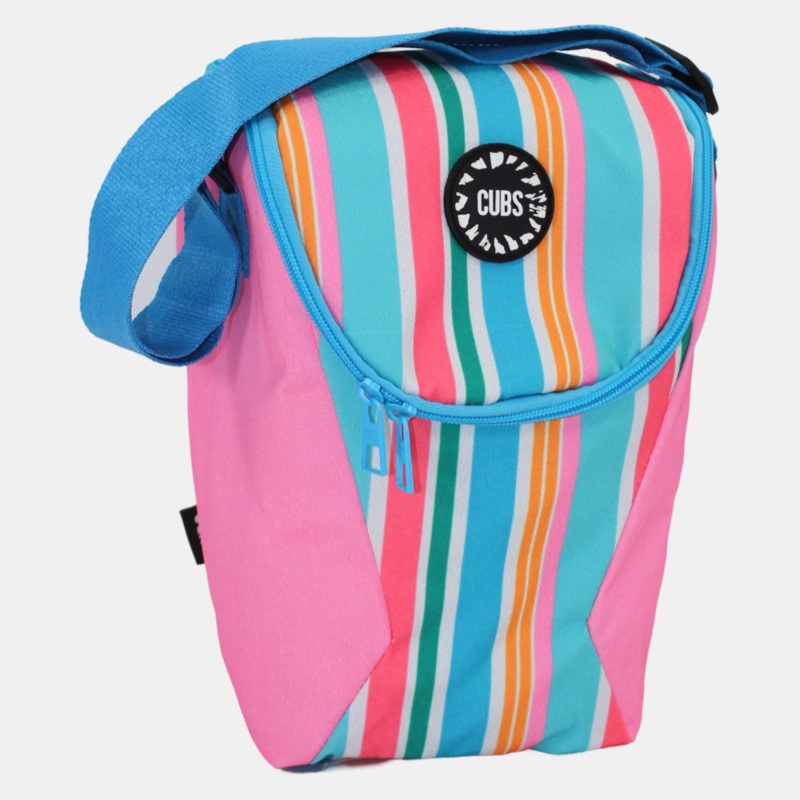 Pink Stripes Cooler Bag
