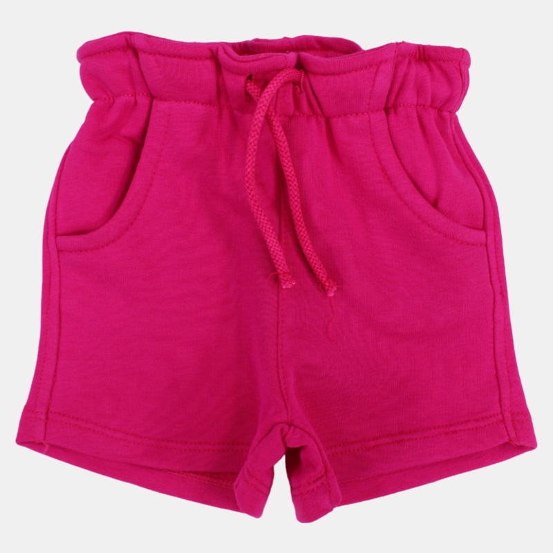 Unisex Baby Fuchsia Cotton Short