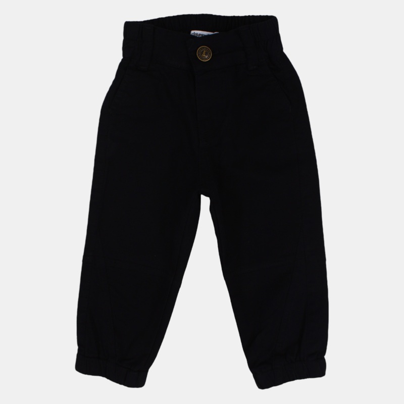 Unisex Baby Gabardine Pants|Black|6-9M|9-12M|12-18M|18-24M|2-3Y|3-4Y