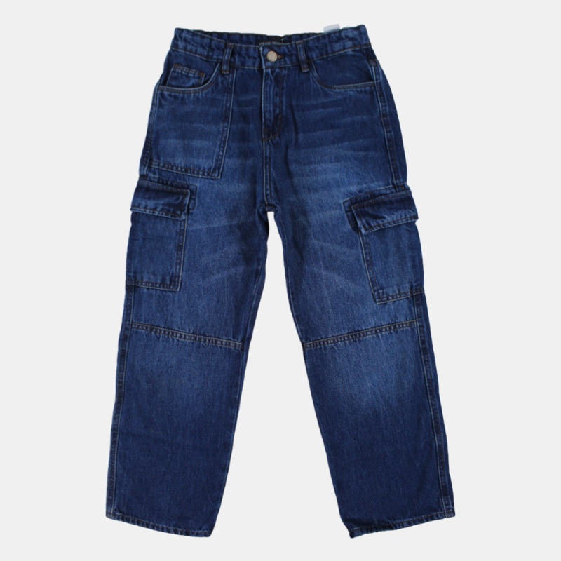 Boys Cargo Jeans - Dark Wash|D.Jeans|8-9Y|9-10Y|10-11Y|11-12Y|12-13Y