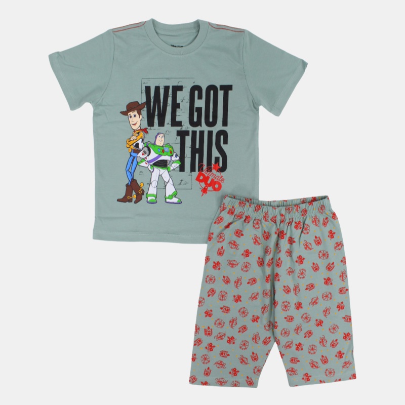 Boys Cotton Pajama Set   Toy Story Design