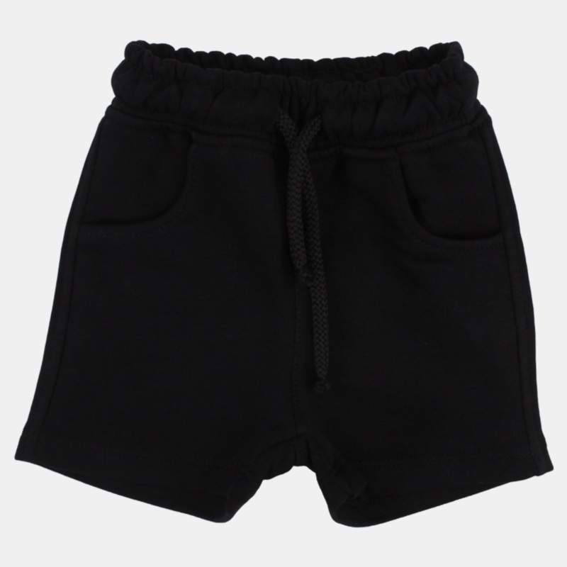 Unisex Baby Cotton Shorts  Black