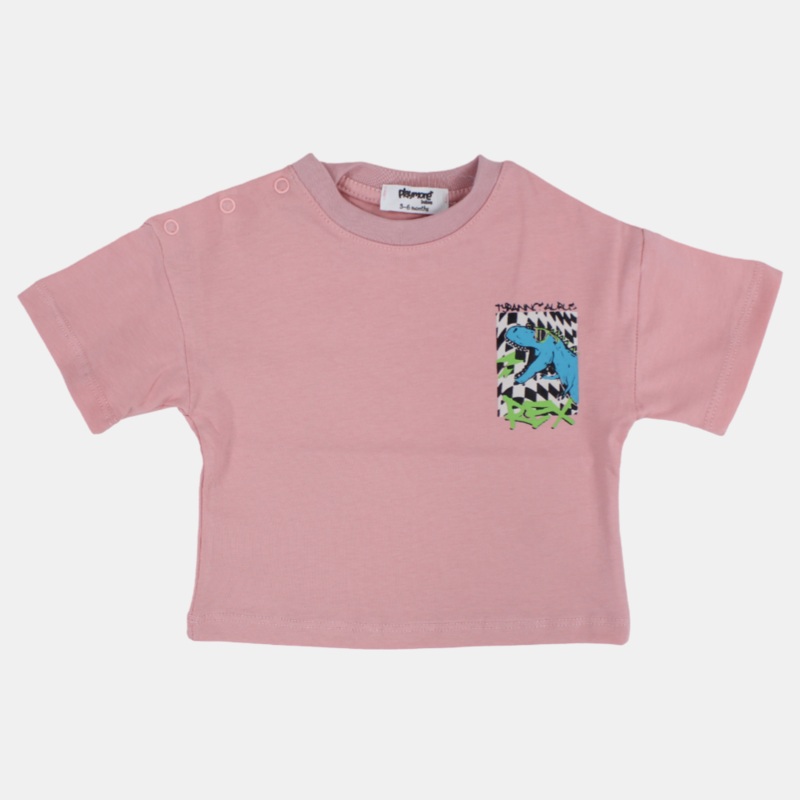 Unisex Baby Dustypink TYRANOSAURUS REX Cotton T-Shirt