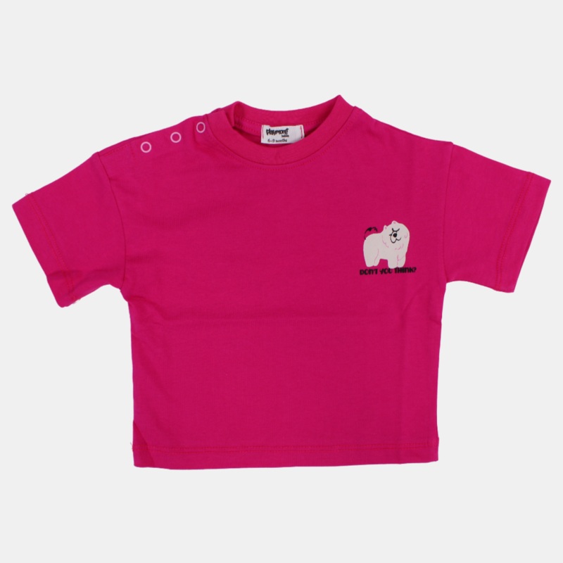 Unisex Baby Fuchsia Dont You Think Cotton T-Shirt