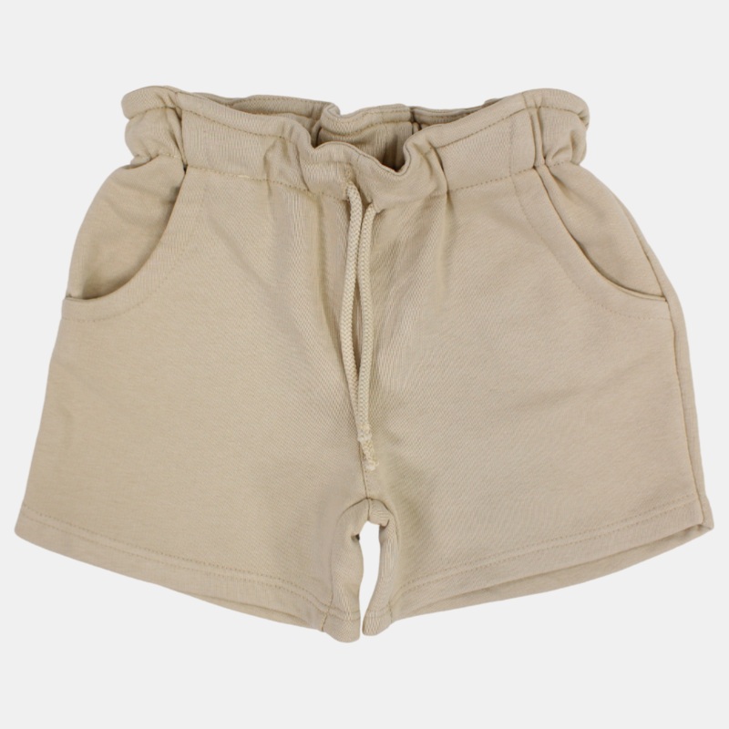 Unisex Cotton Shorts  Beige|Beige|4-5Y|6-7Y|8-9Y|10Y11Y|12-13Y
