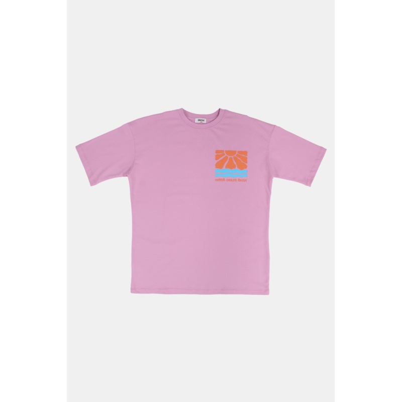 Unisex Pink North Coast Lovin Short-Sleeved T-Shirt
