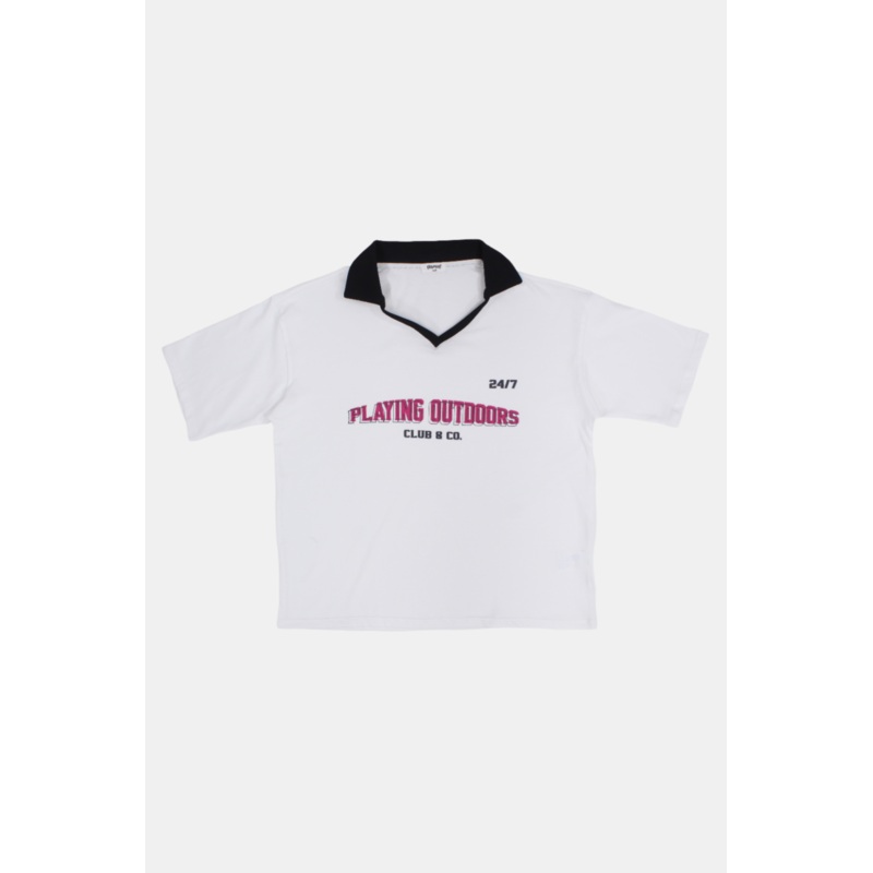 Unisex White PLAYING OUTDOORS T-Shirt