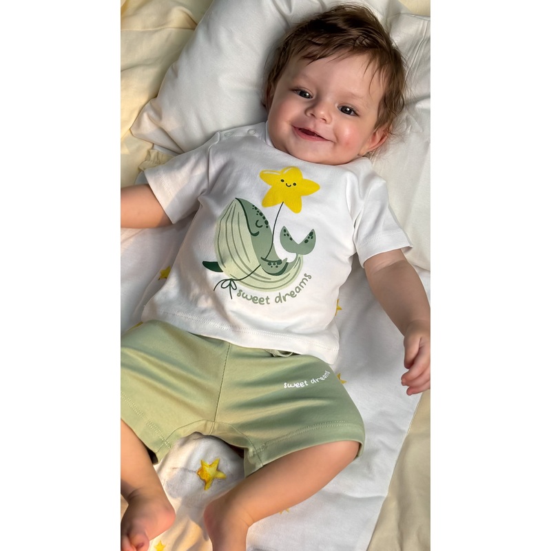Baby Boys' Off-White Sweet Dreams Pajama Set