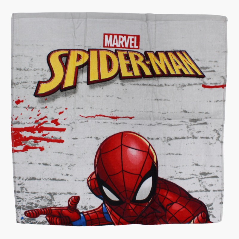 Boys Beach Towel  Grey with Spiderman Print (60120 cm)
