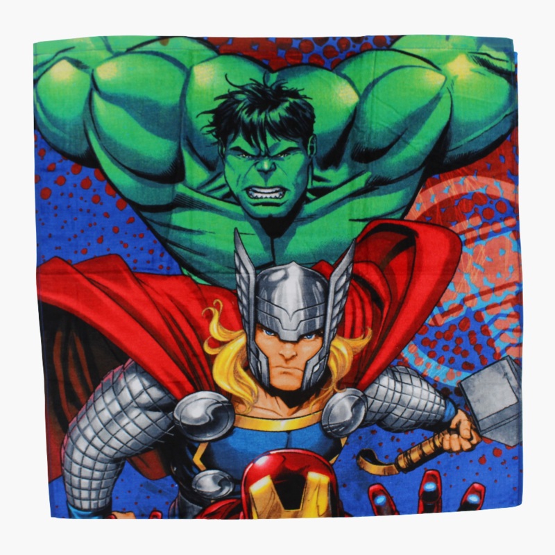 Boys Beach Towel  Multicolored with Avengers Print (70x140 cm)