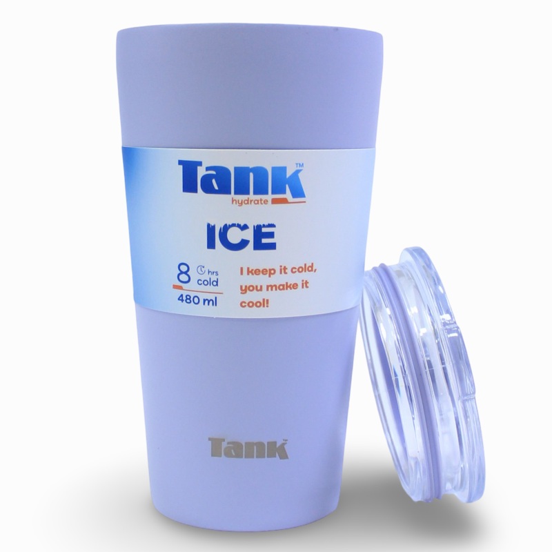 Tank Ice Insulated Stainless Steel Travel Cup 480ml  Lavender