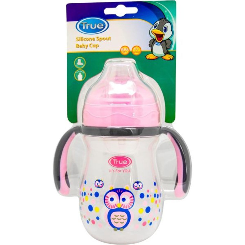 True Cup with Silicon Spout 270ml  Pink