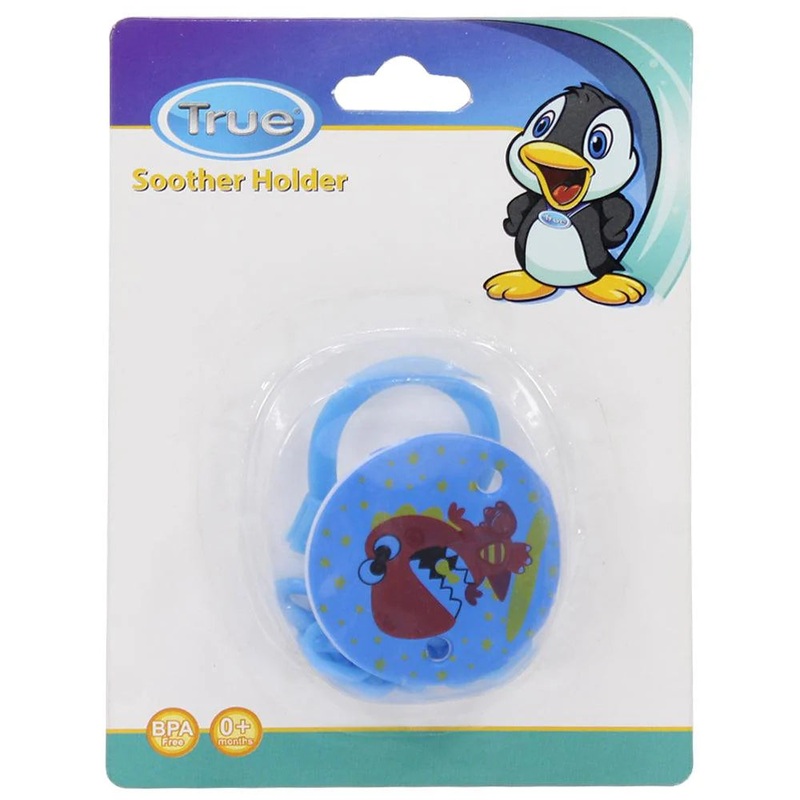 True Pacifier Chain with Prints  Blue