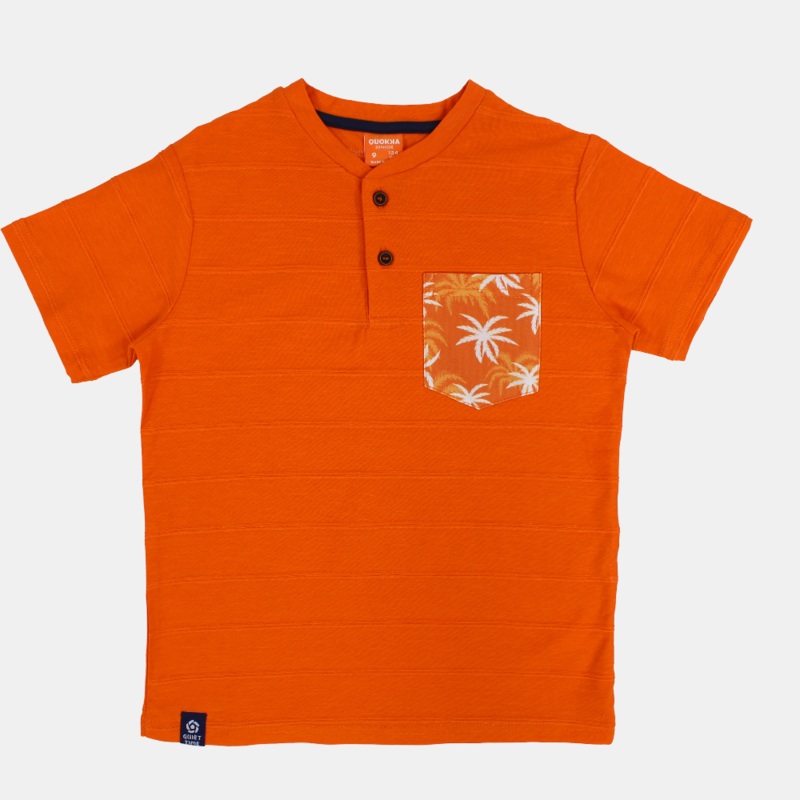 Boys Cotton T-Shirt - Tropical Print