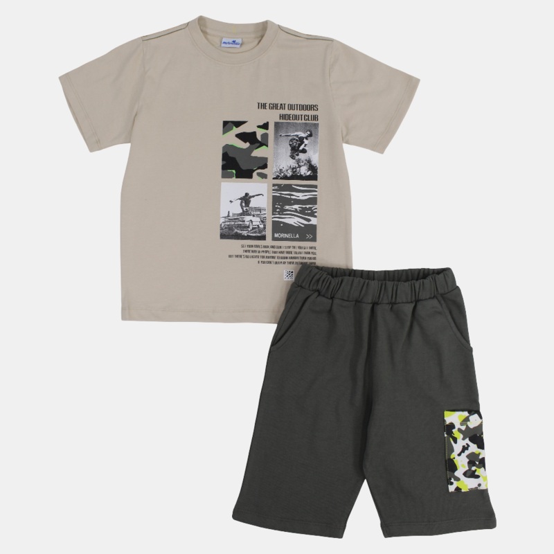 Boys Printed Cotton Pajama Set
