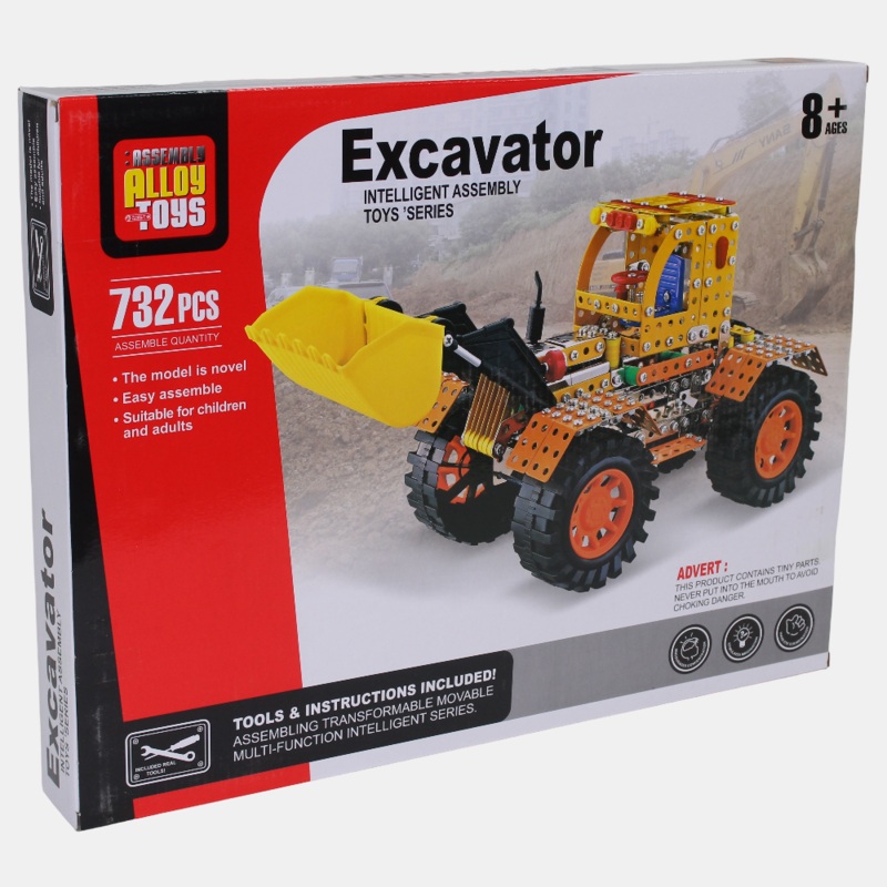 Excavator Building Set  732 Pcs