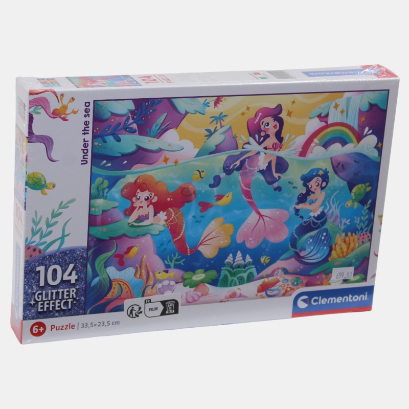 Glittery Under the Sea Puzzle  104 Pcs