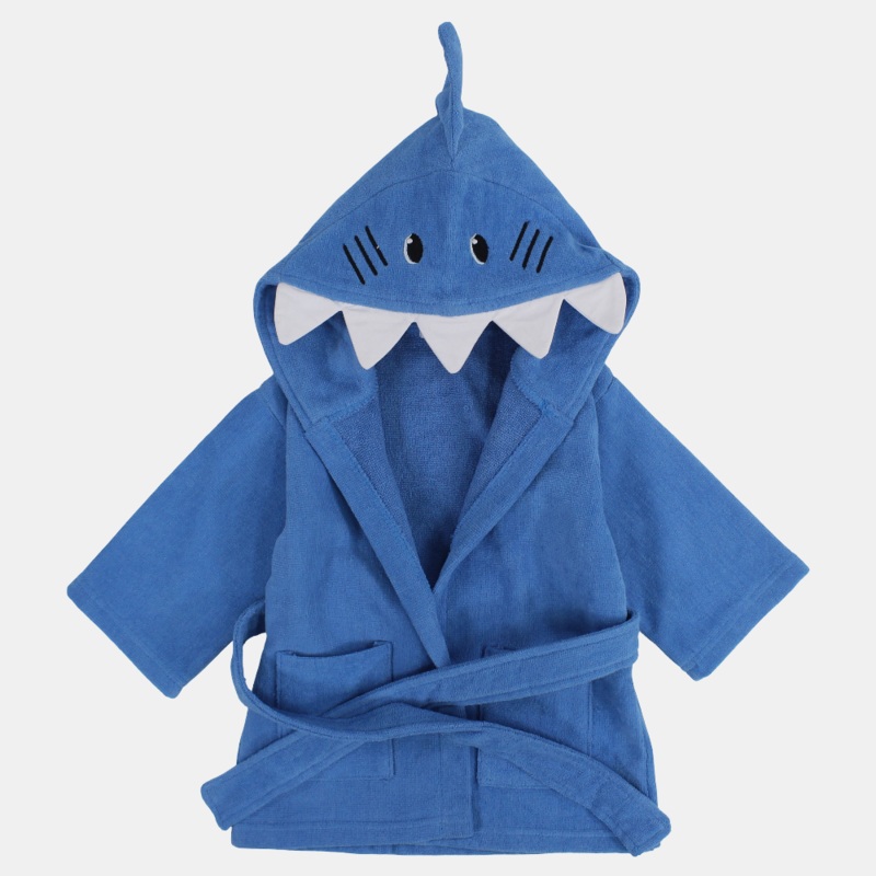 Unisex Baby Swim Robe - Blue Shark