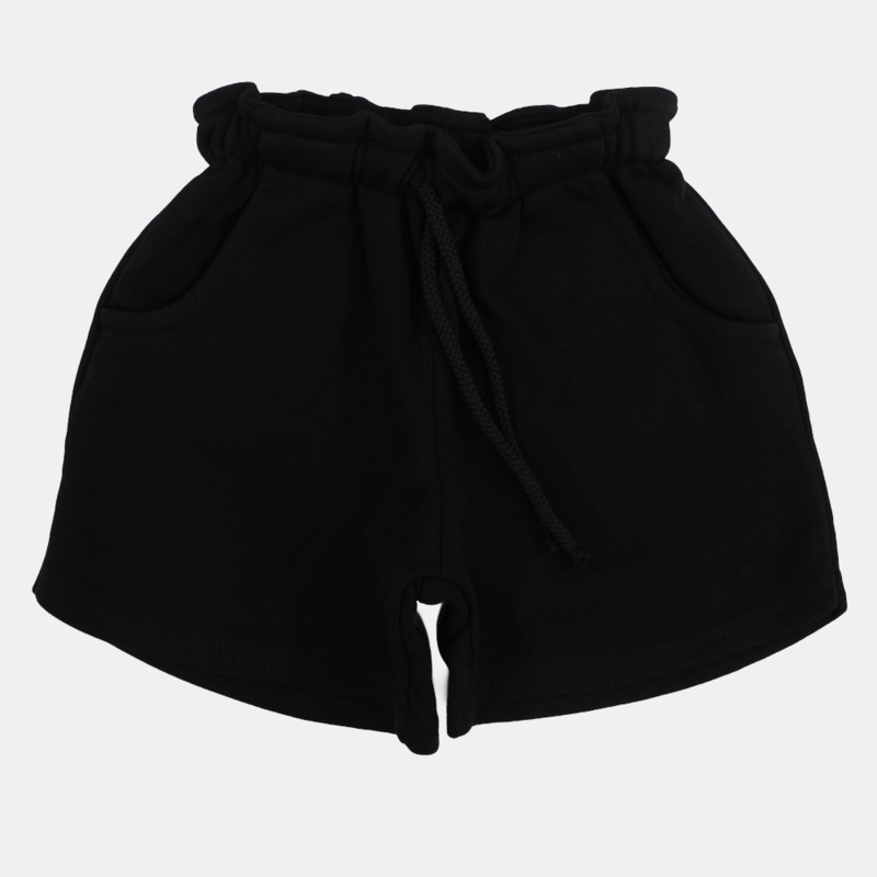 Unisex Cotton Shorts  Black|Black|4-5Y|6-7Y|8-9Y|10Y11Y|12-13Y