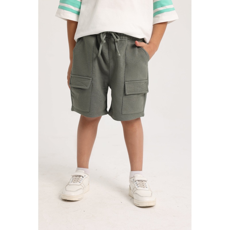 Unisex Cotton Shorts  Olive|Olive|4-5Y|6-7Y|8-9Y|10Y11Y|12-13Y