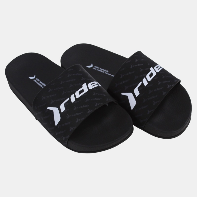 Unisex Rubber Slides - Black|BLACK*WHITE|30|31|32|33|34-35|36|37-38