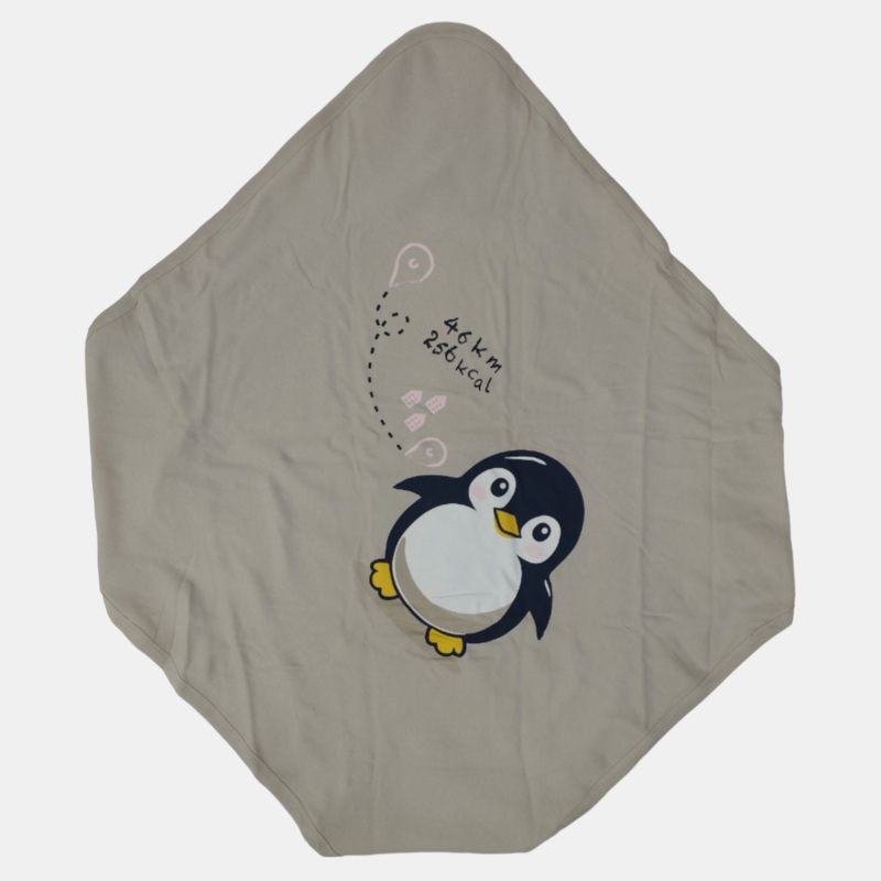 Baby Penguin Baby Blanket|Navy*Beige