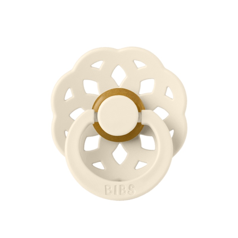 BIBS Boheme Pacifier Round Latex Size 1 Ivory