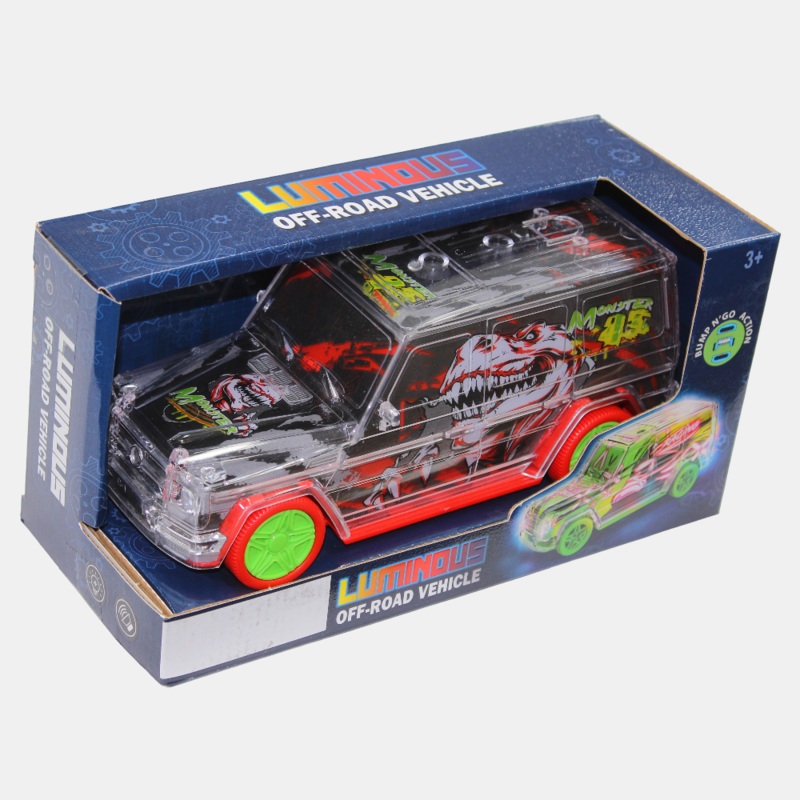 G-Class Bump and Go Off-Road Car Toy with Music and Light  Red