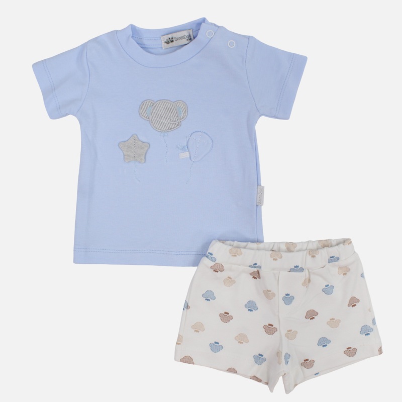Baby Girls Cotton 2-Piece Outfit Set  Koala, Star & Balloon Print
