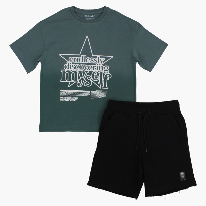 Boys 2-Piece Outfit Set  Endlessly Discovering Myself Print