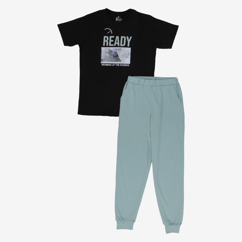 Boys Cotton Pajama Set  Motor-Riding Print