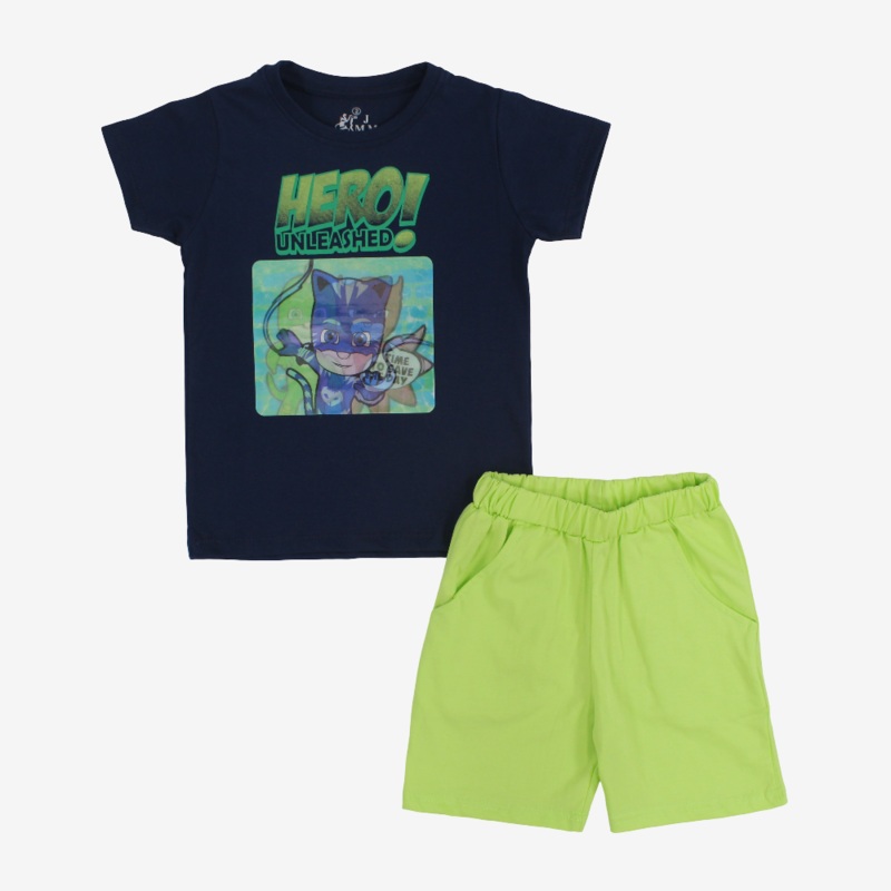 Boys Cotton Pajama Set - PJ Masks Print