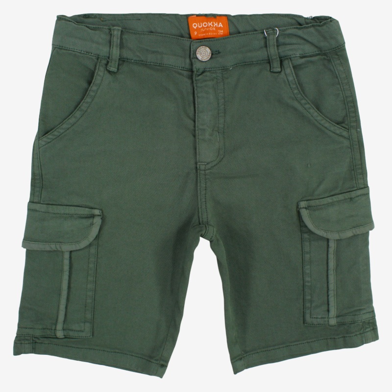 Boys Plain Gabardine Shorts|D.Green|Beige|Indigo|8-9Y|9-10Y|10-11Y|11-12Y|13-14Y