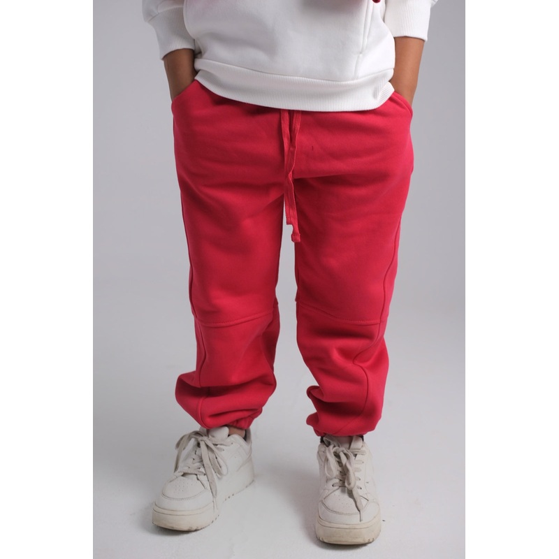 Unisex Red Comfy Sweatpants|Red|4-5Y|6-7Y|8-9Y|10-11Y|12-13Y