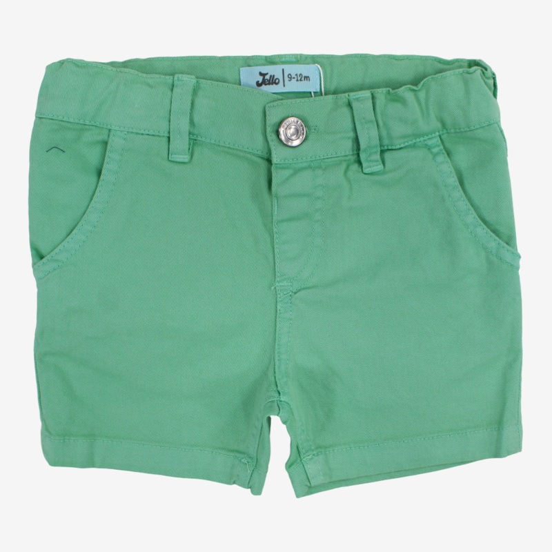 Baby Boys Gabardine Shorts  Green