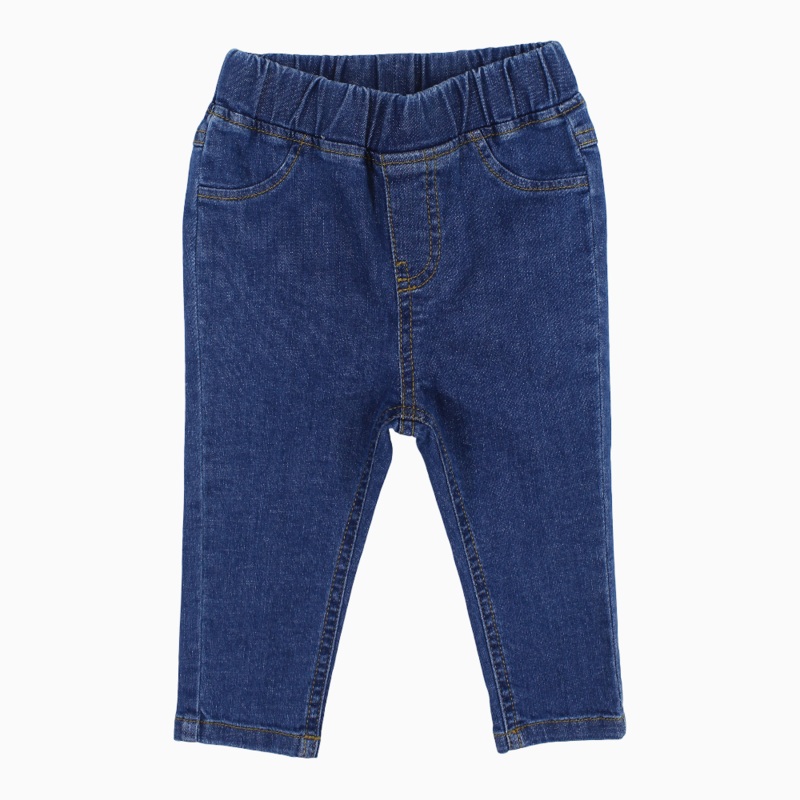 Baby Girls Jeans  Navy Mid Rise Fit