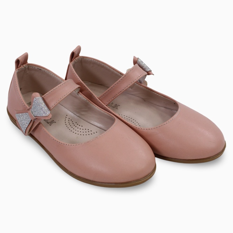 Baby Girls Leather Ballerina|Pink|Biege|22|23|24|25|26
