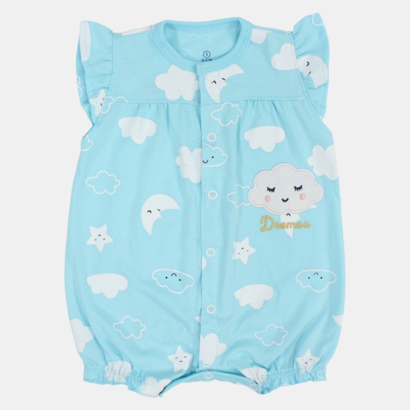 Baby Girls' Summer Romper  Cloud & Rainbow